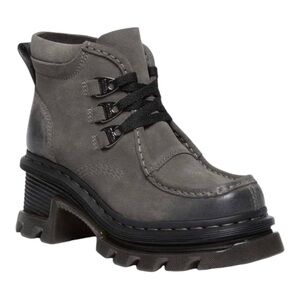 Dr. Martens Corran 3-Eye Suede Heeled Boots.